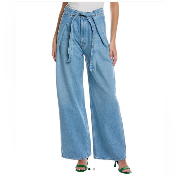 MOTHER Women's Sky Blue Flare Jeans